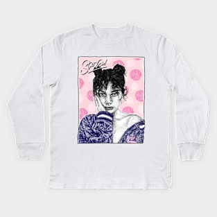 star girl Kids Long Sleeve T-Shirt